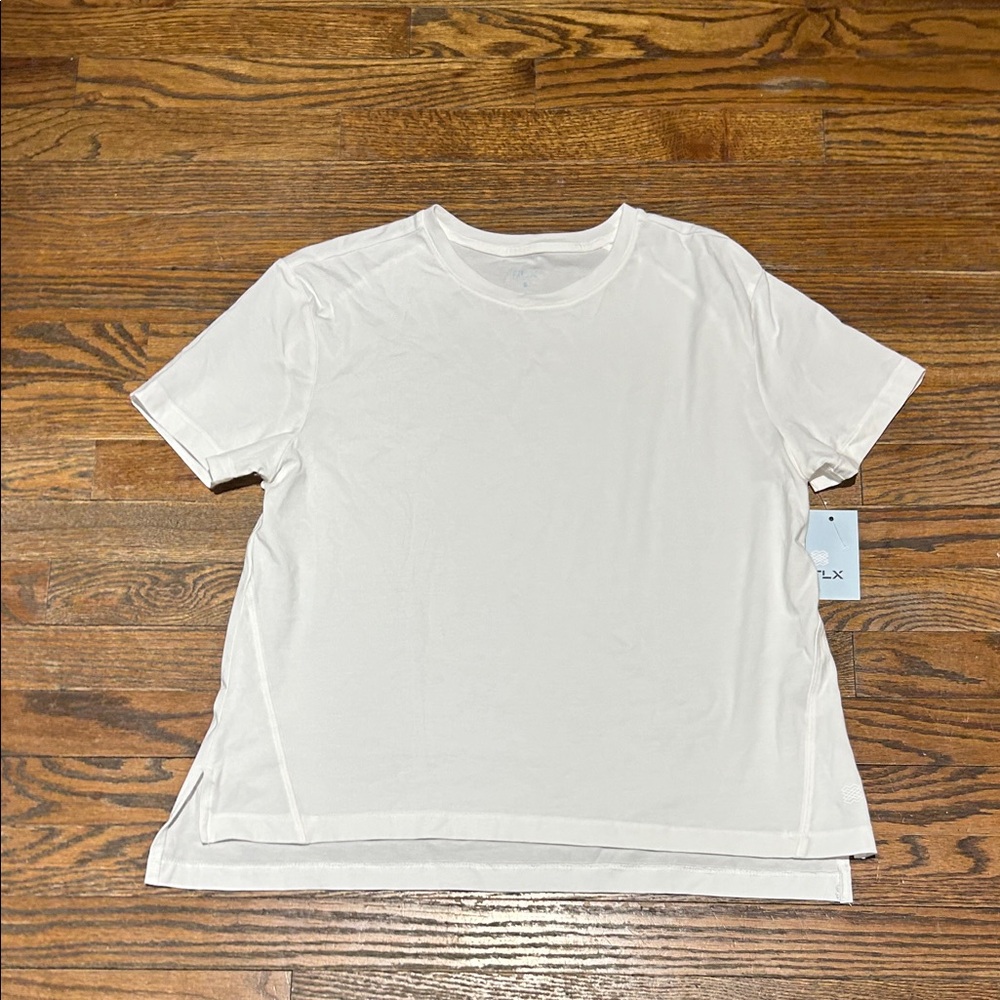 FLX Women's White Short Sleeve Tee - Picture 2 of 4